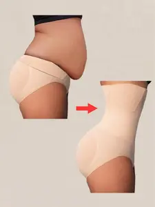 High Waist Seamless Shapewear Panties, Slimming Belly Control & Butt Lifting, Women's Underwear for Flat Stomach and Body Shaping