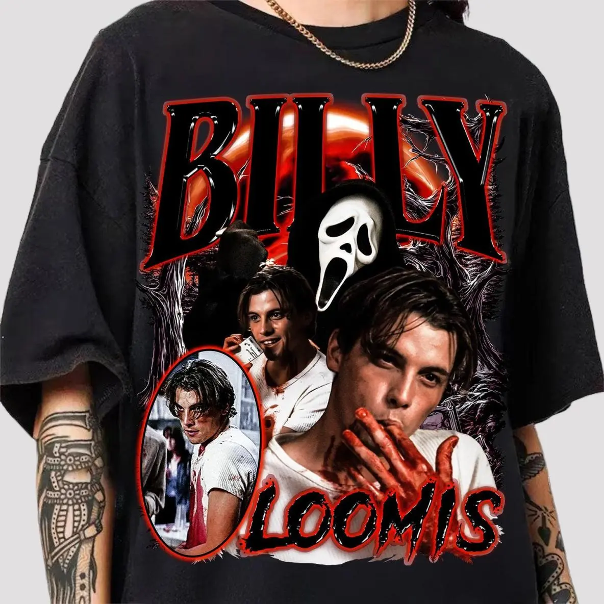Billy Loomis Vintage 90s Shirt, Scream Billy Loomis Unisex T-Shirt,  billy loomis shirt, stu macher shirt, scary movie apparel, horror fan gift, horror movie shirt, slasher fan merch, Scream shirt, Ghostface tee, Billy loomis, Scream 7, Scream
