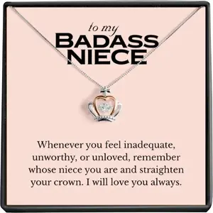 To My Badass Niece Necklace