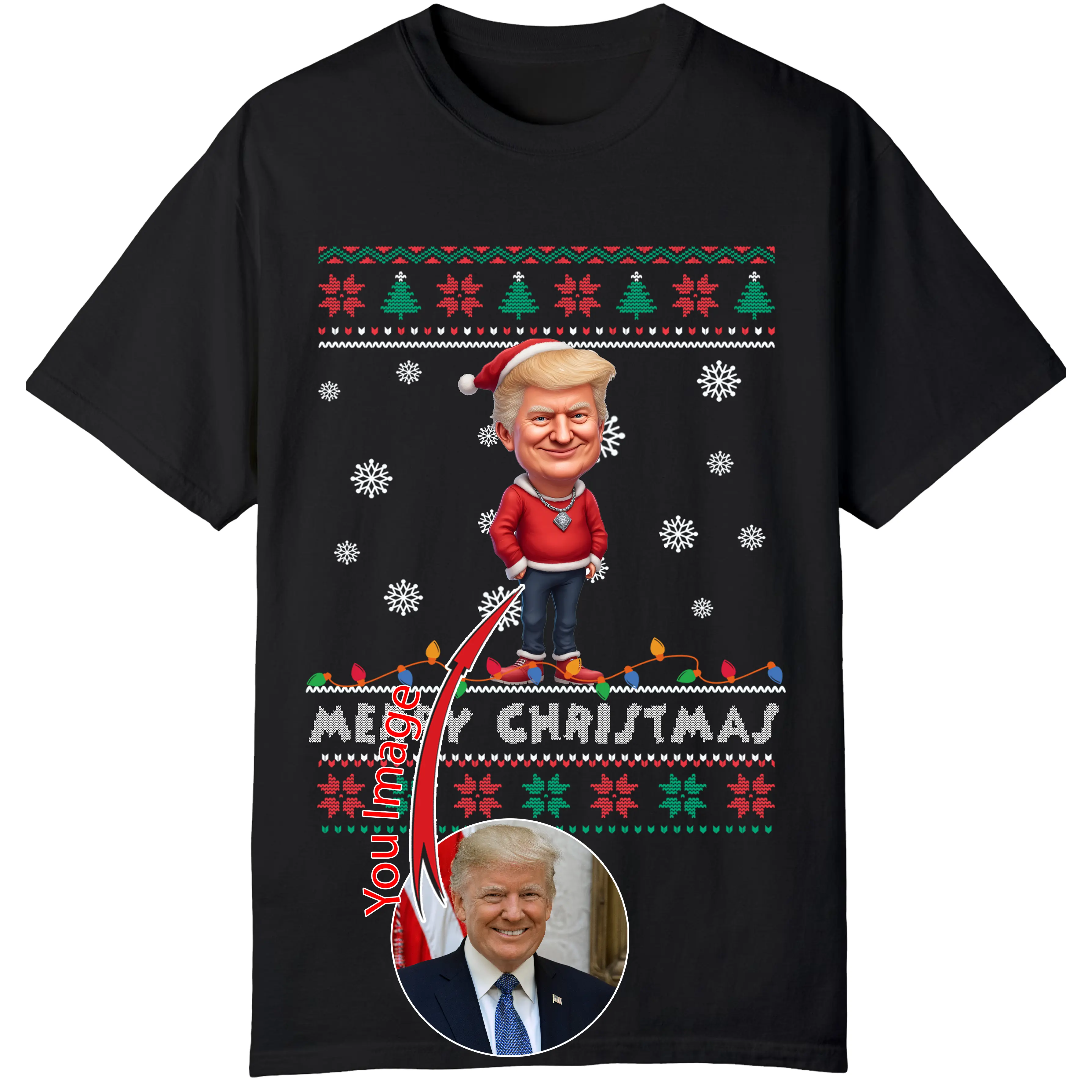 Custom Merry Christmas Photo T-Shirts – Unique, Funny, and Personalized Holiday Gifts for Friends, Family, and Loved Ones!