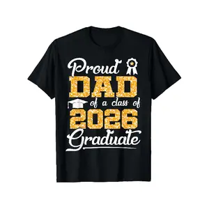 Men' & Women' Class of 2026 Proud Parent of a Senior Funny Graduate T-Shirt - Humorous 2026 Graduation Gift, Comfortable Round Neck Short Sleeve Tee with Funny Senior Year Parent Apparel, All-Season Casual Wear for Dad & Mom