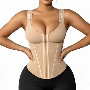 Waist Shapewear for Women with Bra Tummy Control Girdle Workout Shapewear with Adjustable Shoulder Strap In Stock