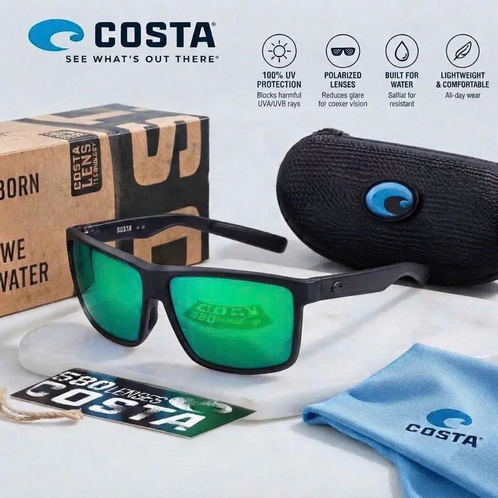 Costa Rinconcito 580P Polarized Men Sunglasses for Fishing Boating Beach Driving UV400 Protectio