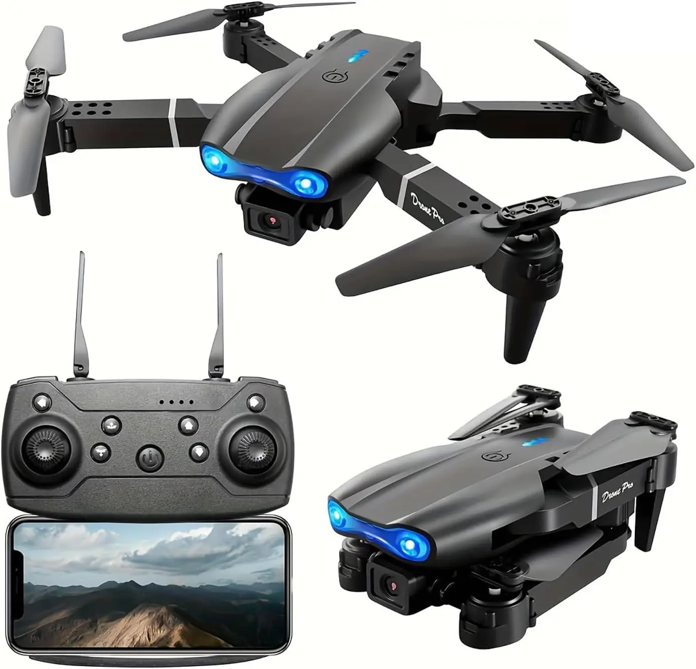 E99 Foldable Drone with 4K Camera – WiFi RC Quadcopter (Beginner Friendly)