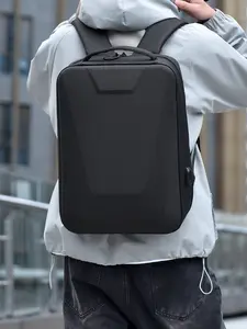 1pc  Men's backpack, large capacity backpack, computer bag, zipper closure, fashionable and versatile, casual and simple, suitable for daily work, commuting, business travel, men's backpack