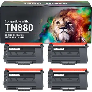 TN880 TN-880 TN 880   Compatible for  TN880 Super High Yield Black   for HL-L6200DW MFC-L6700DW MFC-L6800DW HL-L6200DWT HL-L6300DW MFC-L6900DW Printer 4 Pack