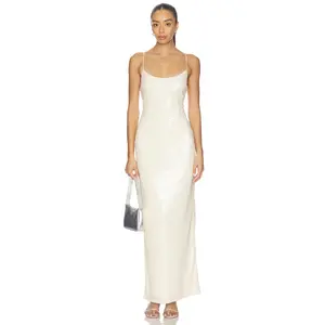 superdown Jessie Sequin Maxi Dress in Ivory