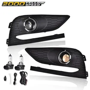 FIT FOR 2016-2018 CHEVY CRUZE BUMPER DRIVING PROJECTOR LAMPS W/ BEZEL FOG light