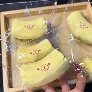 Squishy Banana Bear Shaped Supplies Handmade Butter Texture Adults Relieve Stress Kids Birthday Party Gift Food Grade Silicone