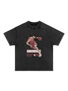 "Kaede Rukawa Shohoku #11 | Slam Dunk Vintage Anime Tee -Casual Fashion Wear. Men's & Women's Washed Oversized for TikTok Fashion Hip Hop,NEW TEE,Sports Shirt,Workout T-shirt,Gift for Him / Her