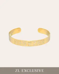 Diamond ID Cuff Bracelet