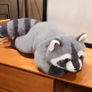 12inch Zoo stuffed gray raccoon plush toy, fox, red bear stuffed animal gift doll