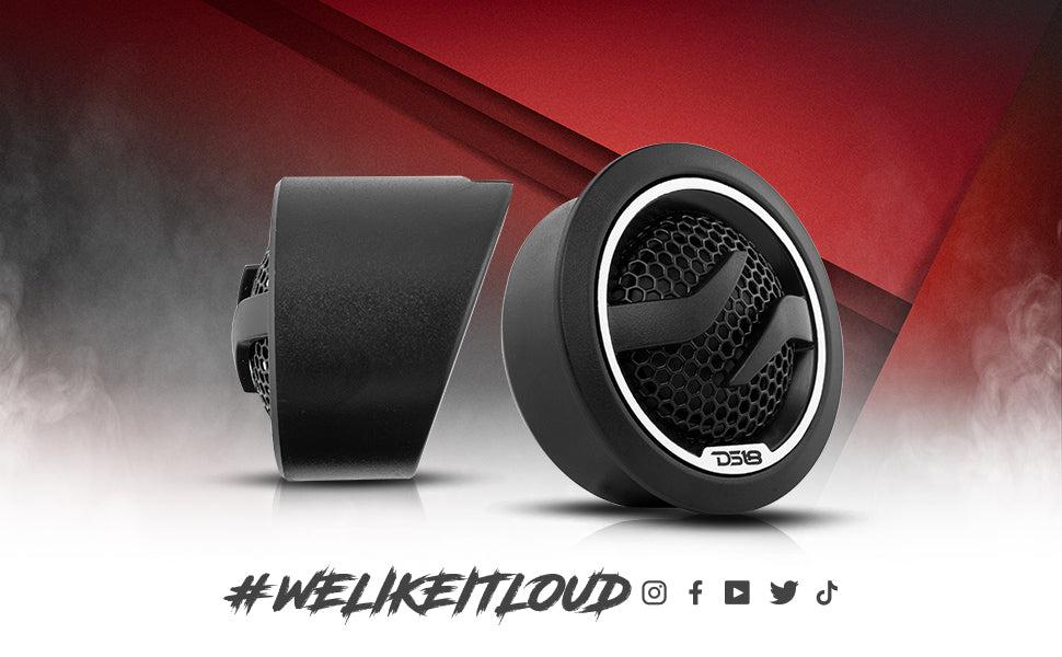 1.7" Dome Neodymium Tweeter 50 Watts 1" Pei 4-Ohm Vc