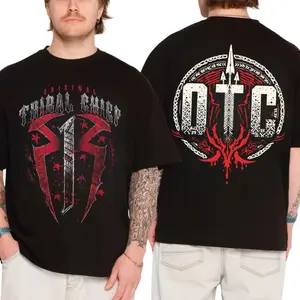 Ramon Reigns T-Shirt Original Tribal Chief WWE Heavy Cotton Shirt for Men Breathable Direct-to-garment Printing WWE Fan Apparel