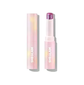 SHEGLAM Crystal Jelly Glaze Stick Eye Shadow Stick Eyeliner Brightener Pencil Crayon with Brush Easy to Blend Long Lasting Shimmer Eyeshadow-Lilac Luster