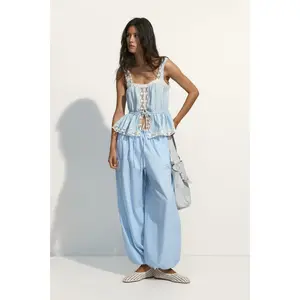 H&M Cotton balloon trousers