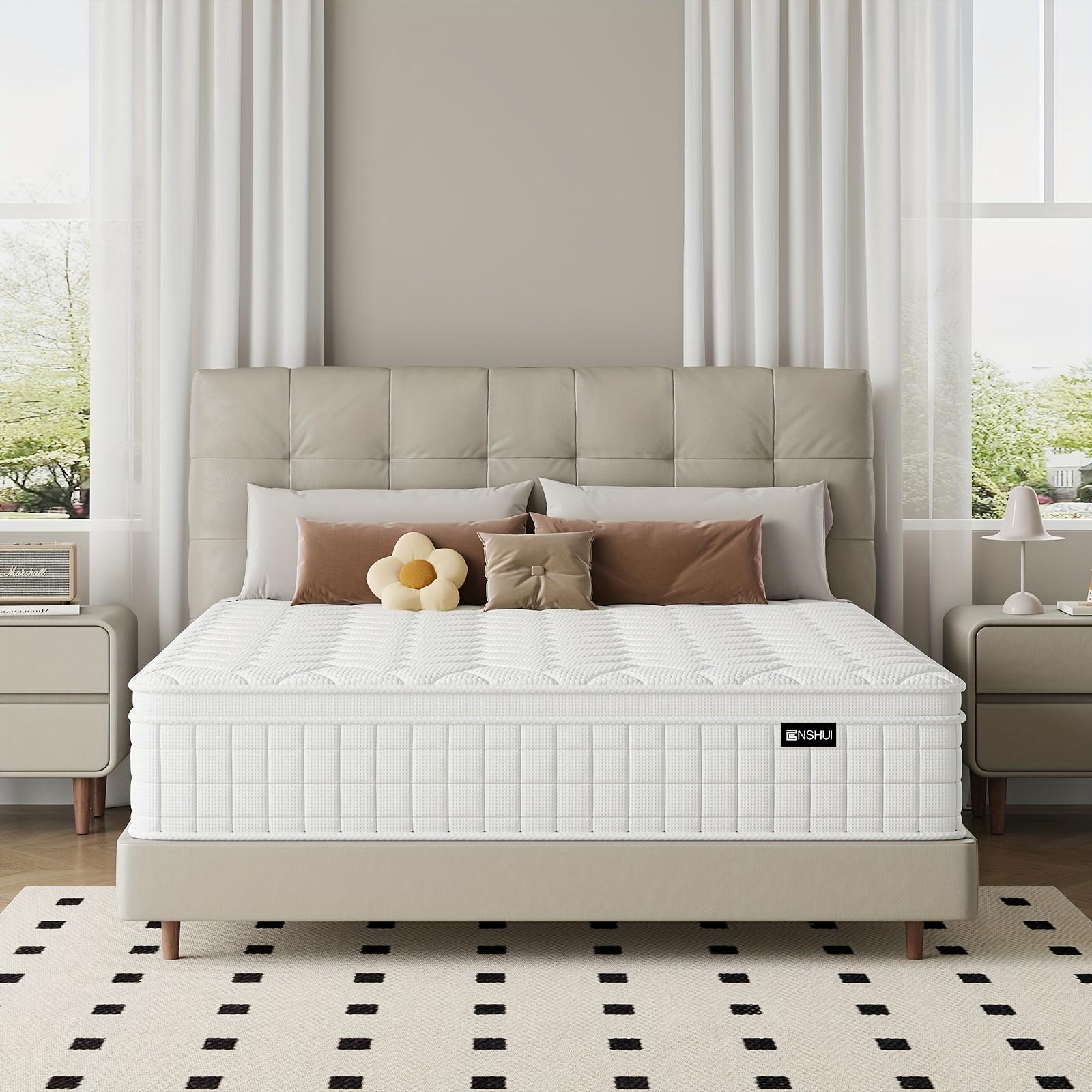 Full Size Mattress, 10/12 Inch Boxed Twin, Full, Queen, King, Size Mattress, Hybrid Memory Foam Spring Full Size Mattress, Soft Comfort Mattress