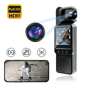 1080P Anti-shake Action Camera for Video & Video Blog, WiFi Wireless Recorder, 6x Digital Zoom,180°Vlog Body Video Camera,  Motion Detection,Handheld Camera Recorder,POV Camera，Mini Sports DV Camera Suitable for Outdoor, Travel, Skiing, Cycling, Hiking