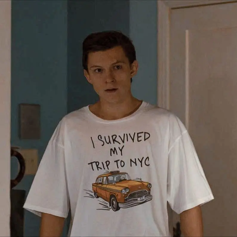 Retro 90s Comfort Peter Parker I Survived My Trip to NYC Shirt  Spy-der New York Cosplay T-shirt  Tom Holland Homecoming Tee , Geek Nerd Clothing