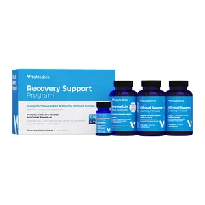 Recovery Support Program: Natural Morning & Evening Supplement Program + Bromelain with Quercetin + Arnica Montana 30X HPUS Rapid Dissolve Tablets