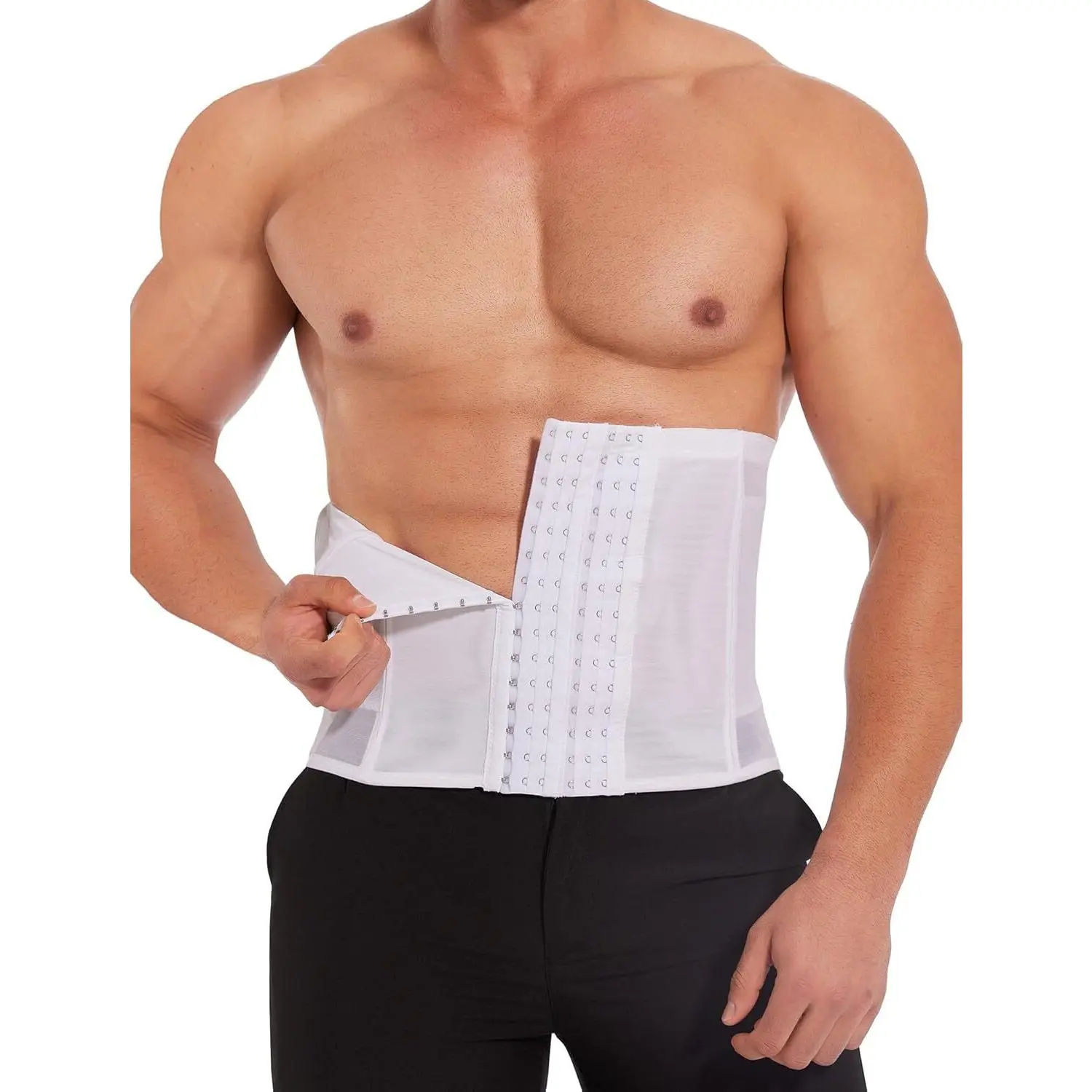 Waist Trainer For Men Tummy Control Shapewear Girdle Stomach Band Back Support Body Shaper Trimmer Belt