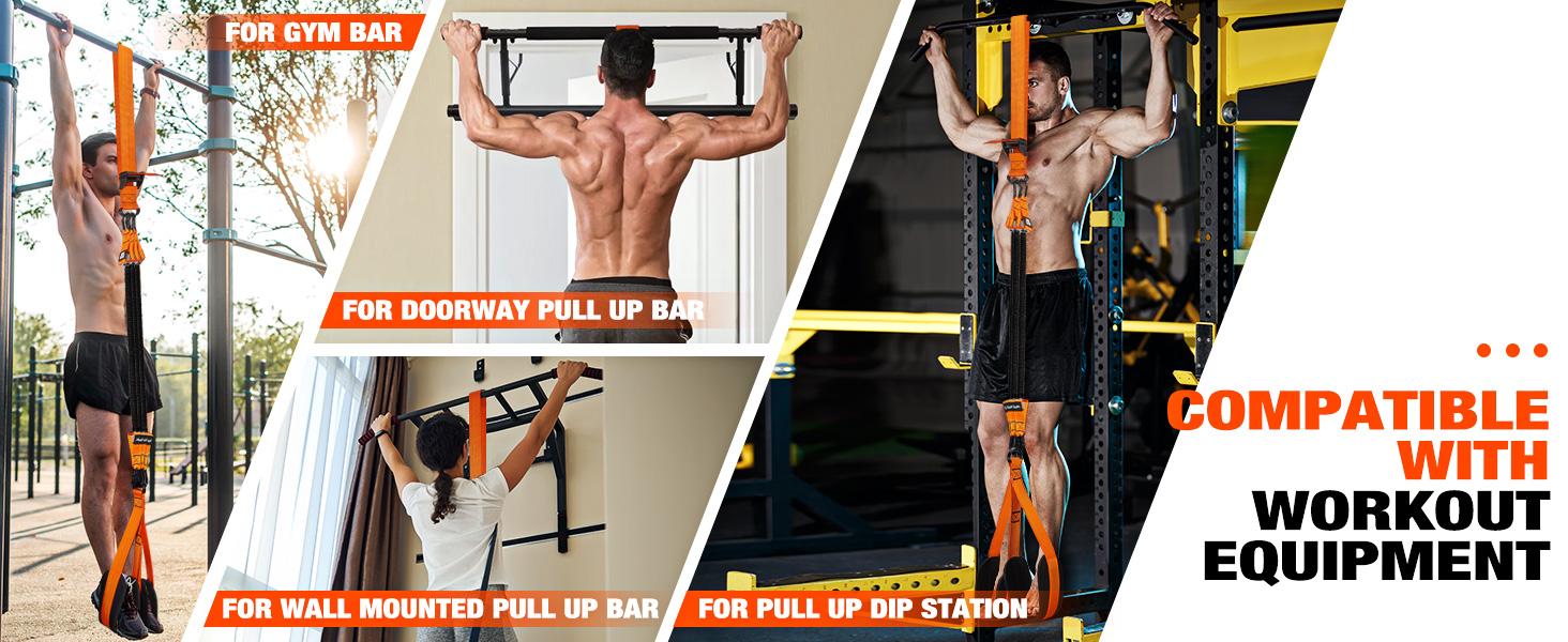 1 Set Pull Up Assisit Band, Adjustable Weight Knee Support Strength Training - Workout Straps at Home Gym Equipment, Strength Training Equipment