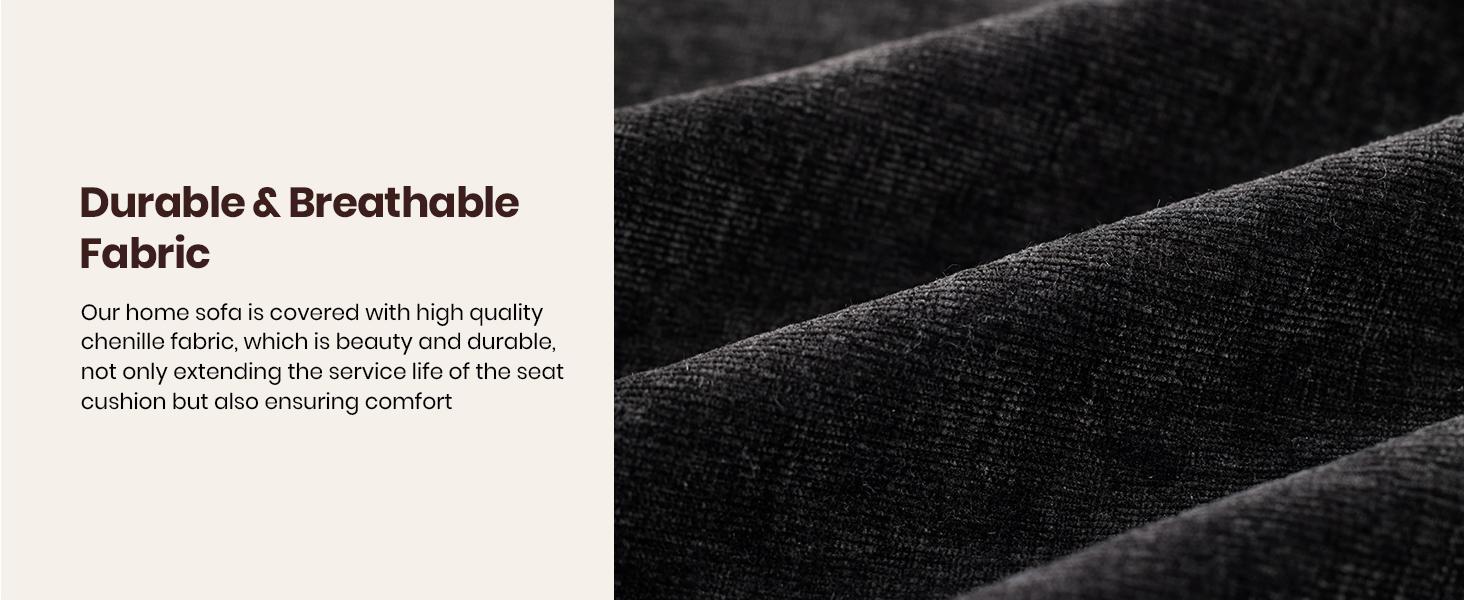 [3 Packages Shipping] 123'' Cloud Modular Couch Sofa, Oversized 3 Seat Comfy Sofa For Living Room, Sectional Couches With Ottoman, Detachable Seat Cushion & Backrest Cover, Chenille Fabric Beige