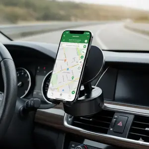 Universal Car Magnetic Phone Mount | 360° Rotation Dashboard Holder with Anti-Slip Grip, Multi-Angle Adjustable Strong Suction Cup for Phone Navigation | Vehicle Interior Accessory, Car Phone Stand, Cell Phone Mount