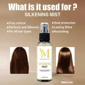 Manu Royal Touch Hair Silkening Spray Mist- Instantly Smooth, Frizz-Free Shine ,Silkening Spray Mist , Silkening Mist ,Hair Polishing spray ,Silkening Mist For Wigs Haircare