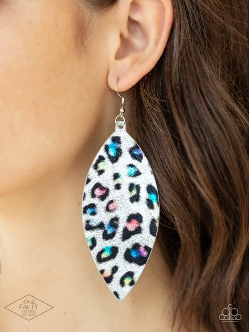 Once a CHEETAH, Always a CHEETAH - Multi - Paparazzi Fishhook Earrings - Exclusive
