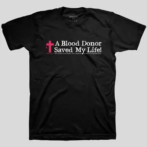 Kerusso Christian T-Shirt Blood Donor Black Apparel