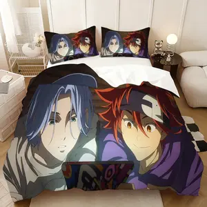 3Pcs,SK8 The Infinity  three-piece bedding set, soft, comfortable and skin-friendly, universal in all seasons, bedding set, no pillow core, no quilt core, suitable for bedrooms, guest rooms - (1 quilt cover + 2 pillowcases)