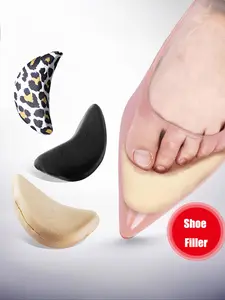 Women's Fashionable Plain Color Toe Pads, Casual Comfortable Anti-pain Shoe Toe Front Long Toe Filler, Shoe Protector, Shoes Accessories for Women & Girls