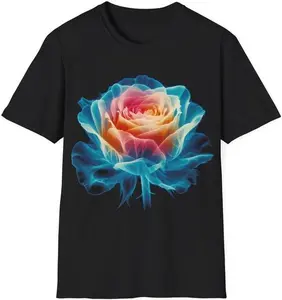 Neon Rose Glow T-Shirt