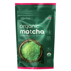 APRIKALIFE Organic Japanese Ceremonial Grade Matcha Green Tea Powder - First Harvest, USDA & JAS Certified, Smooth Flavor