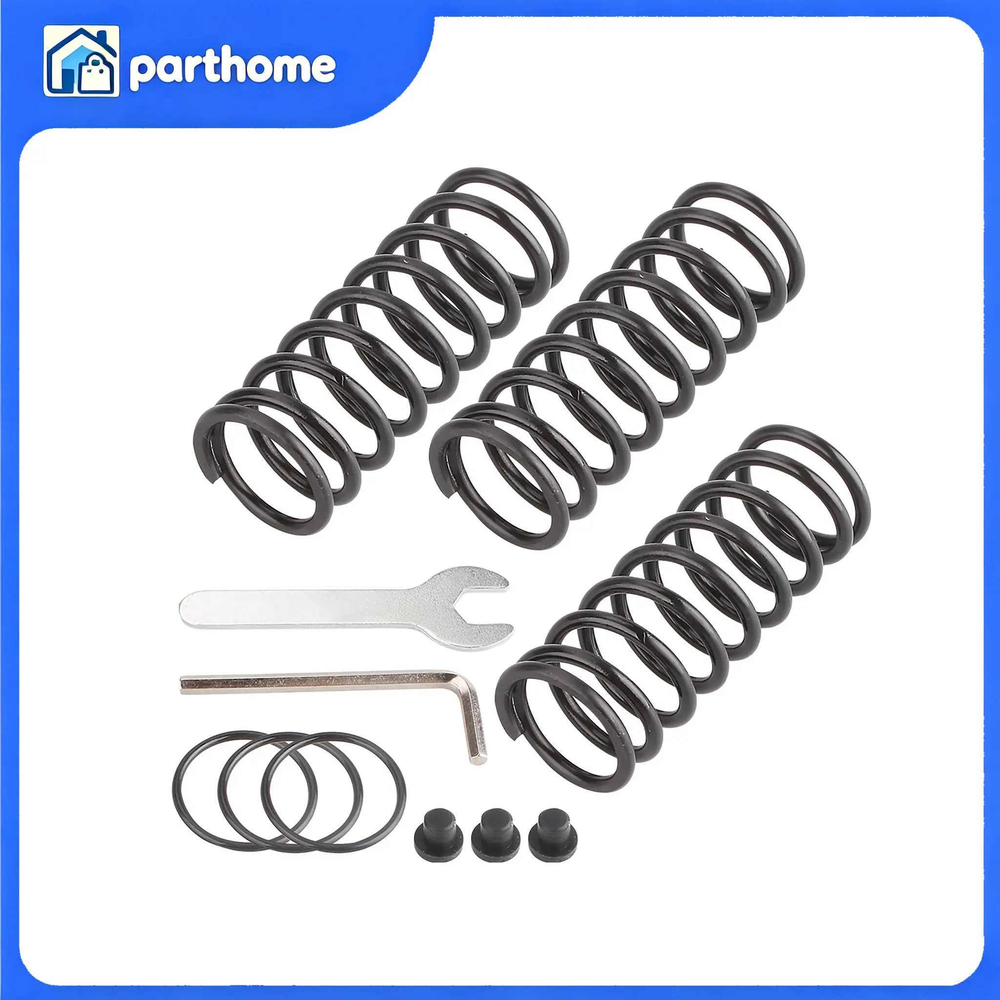 High-Quality Iron Gaming 3-Piece Upgrade Kit - Brake Pedal Spring, Rubber Components, Throttle/Clutch Parts - Safe & Maintenance-Free, Improves Lap Consistency, Simulates Real Brake Pedal - Accessory for Logitech G25, G27, G29, G920 Gaming Consoles
