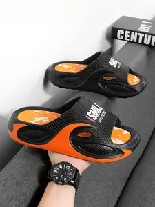 Fashion Thick Sole Slippers for Men and Women, Indoor Outdoor Summer Wear, Camouflage Insole Design, Eva Material One-Step Lightweight