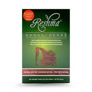 Reshma Beauty 30 Minute Henna Hair Color - Natural Wine Red- Semi-Permanent- Haircare