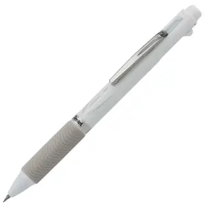 EnerGel 2S Multi-Function, 2-Ink + Pencil, (0.5mm) Fine Line, Black/Red Ink/0.5mm Pencil, Black Barrel