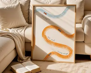 [SALE UP TO 40%] [Unframed] McLaren F1 Poster; Minimalist Retro Racing Art