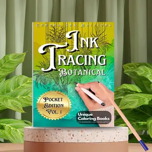 World Culture Coloring Book, Includes World Landmarks, Portable Size 8.66x7.69 Inches, Perfect Gift for Adults, No Pen Included