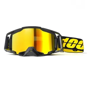 Motorcycle Motocross Goggles Glasses, Motorbike Windproof & Impact-Resistant Eyewear, Ideal for MTB Atv & Off-Road Riding Adventures