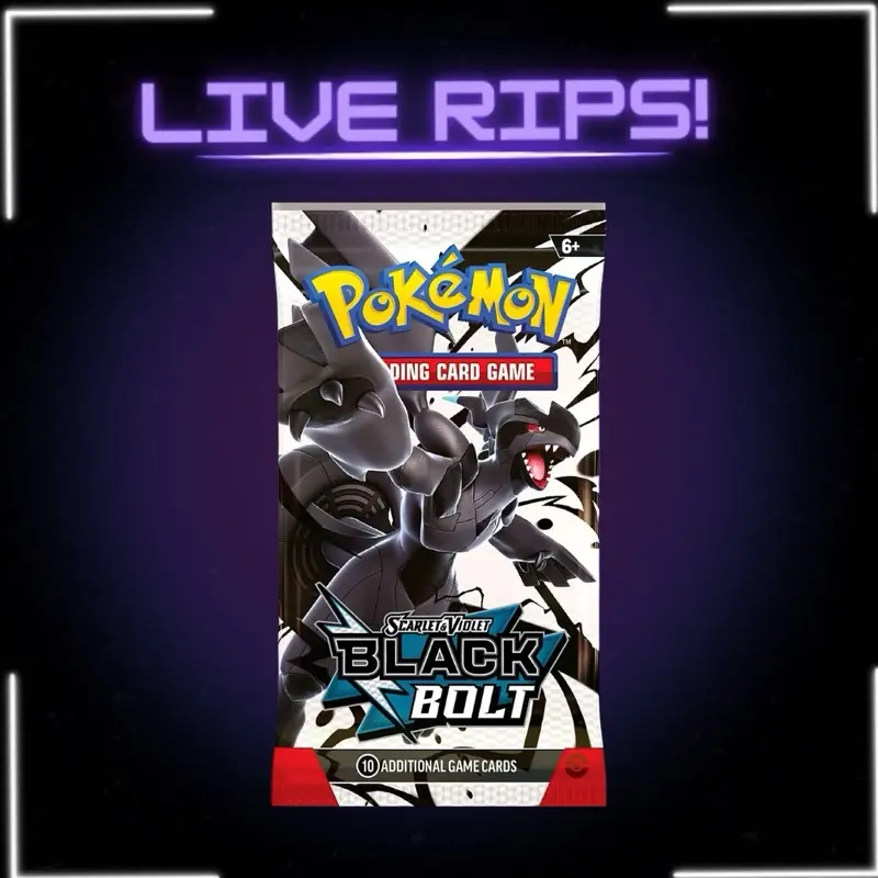 LIVE - Black Bolt/White Flare Boosters (English Pokemon)