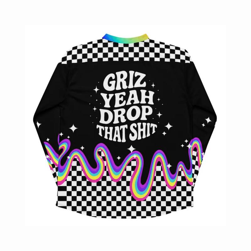 GRiZ Inspired Rave Jersey, Psychedelic Festival Outfit, Comfy Outfit for Bass Music Lovers