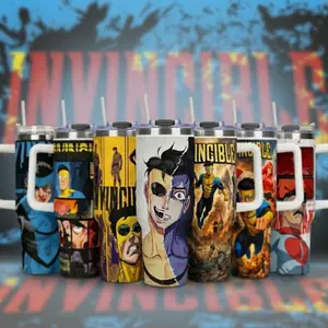 Invincible Mark Superhero 40oz Tumbler, Gift For Fans ,Tumbler Stickers, Water Bottle Tumbler, Retro Movie Shirt