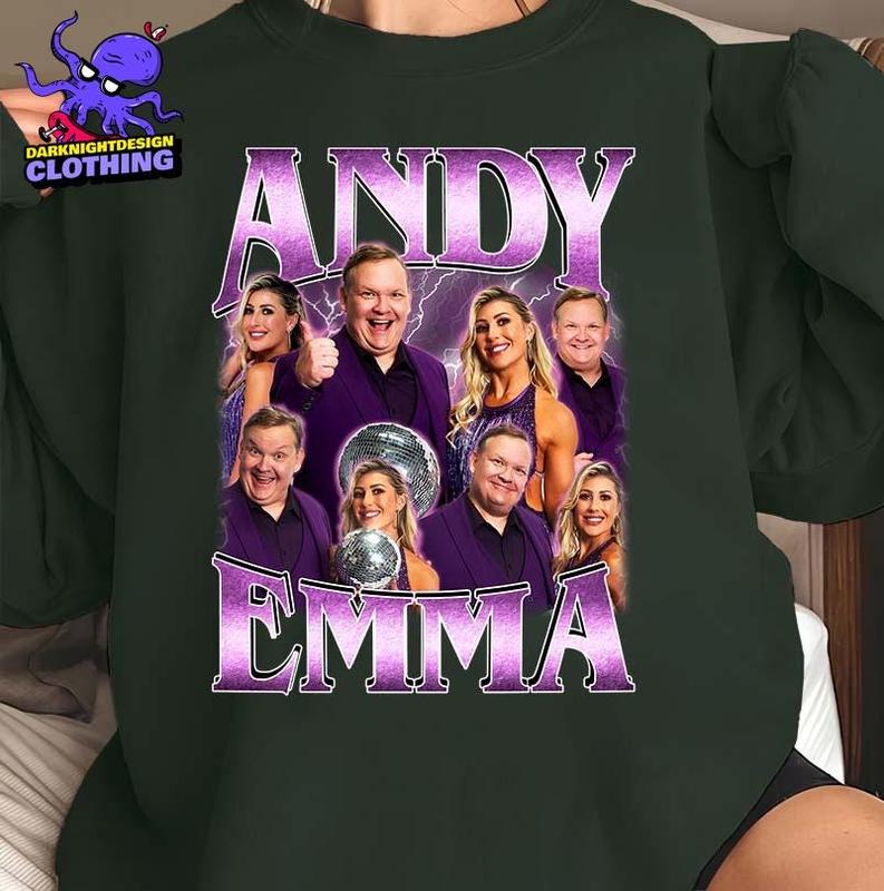 [ Sale Up To 30%] Andy Emma DWTS Unisex T-shirt, Andy & Emma Slater Dancing With The Stars T-shirt, The Stars Graphic Tee, Fan Gift For Her Him