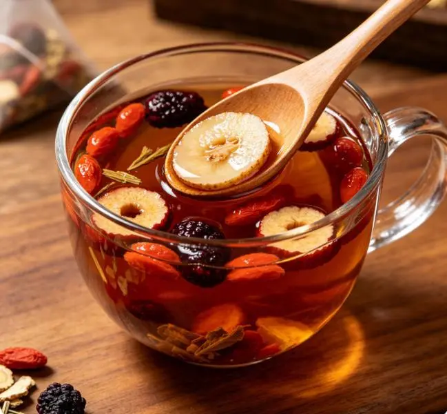 90Bag Kidney Tea Formula Ginseng Five Treasure Tea Organic Kidney Cleanse Detox Tea Ginseng Red Date Mulberry Herbal Formula  Hinese Chinese Health Tea For Men Women