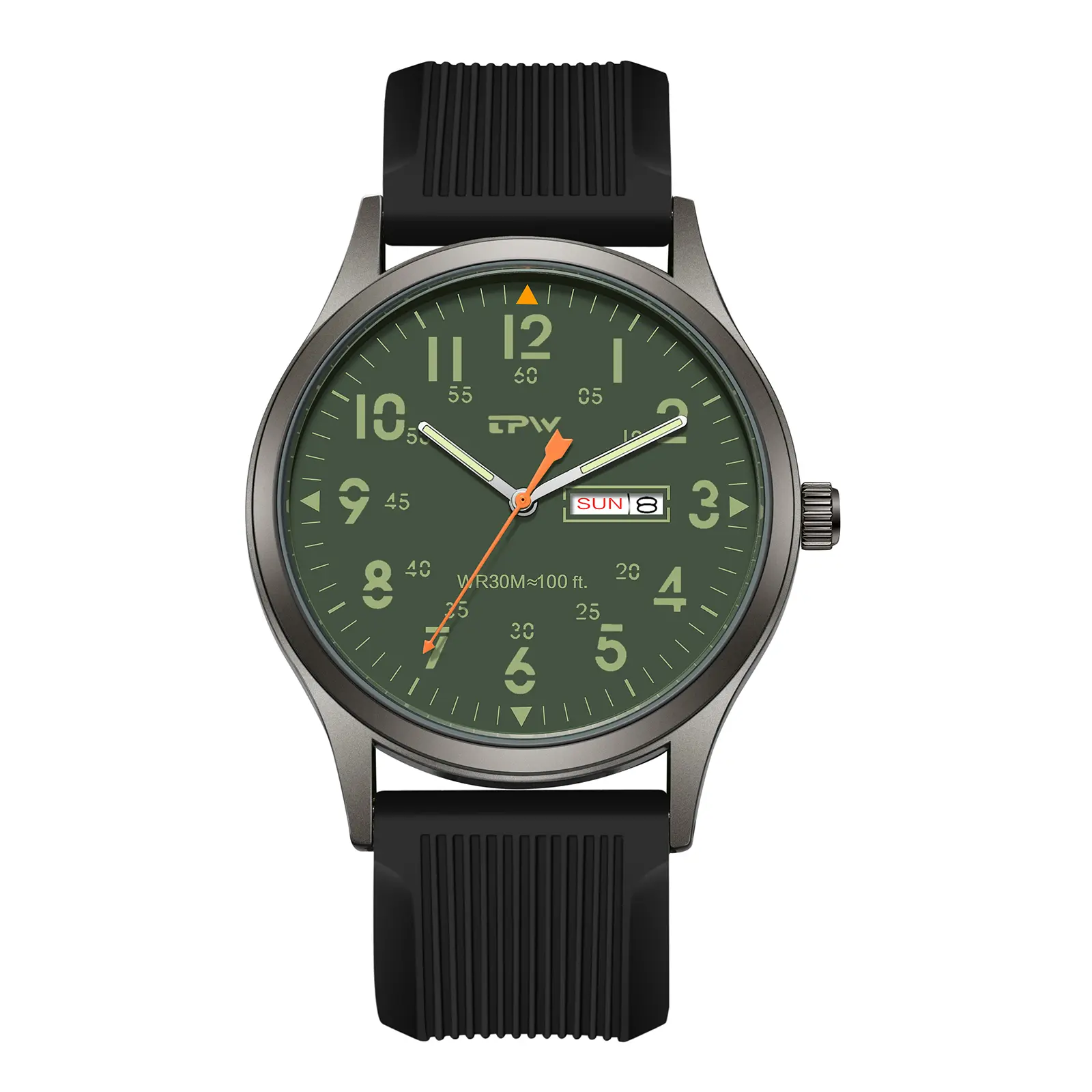 OIDEA Men's Military Style Outdoor Analog Quartz Watch - Silicone Strap, Luminous Hands, Large Dial, Day-Date Display, 24-Hour Time, Tactical Sports Watch for Adults, Watches summerwins,summerwins