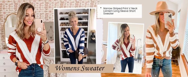 PrettyGarden Women's V Neck Stripe Color Block Loose Oversized Pullover Crochet Sweater Casual Fabric PrettyGarden Women's V Neck Stripe Color Block Loose Oversized Pullover Crochet Sweater Casual Fabric