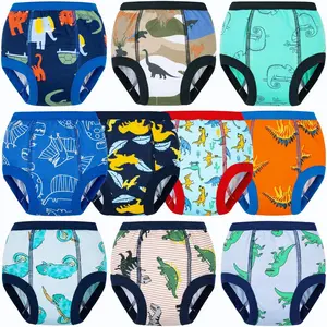 10-Packs Training Underwear Absorbent Toddler Potty Trained Pants for Boys and Girls, 12 Months - 9 Years